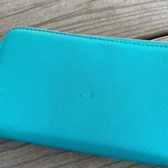 Isabelle Teal Green Vegan Leather Bowler Style Bag & Matching Wallet - Picture 15 of 15